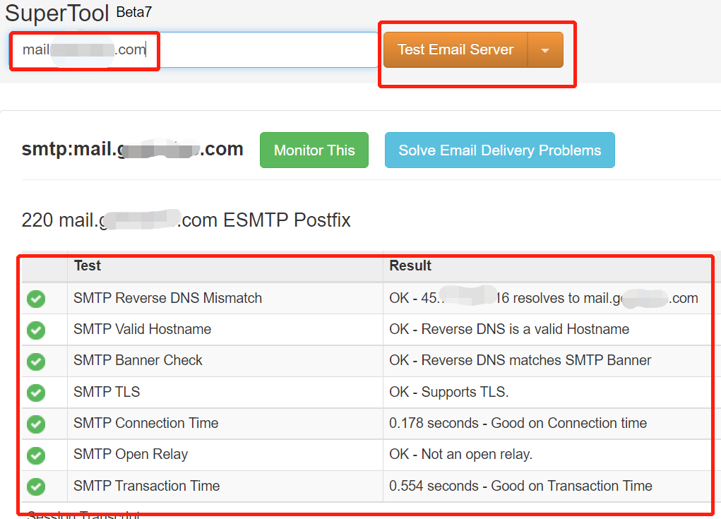 How to test my own mail server settings | SMTP server test